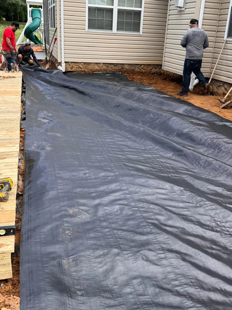 Filter fabric down before a stone is laid — AS Home Solutions MD, Maryland